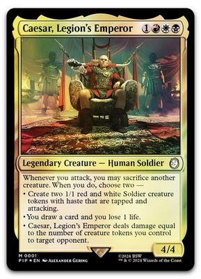 Caesar, Legion's Emperor #1 (Foil) (NM) Fallout PIP Magic MTG