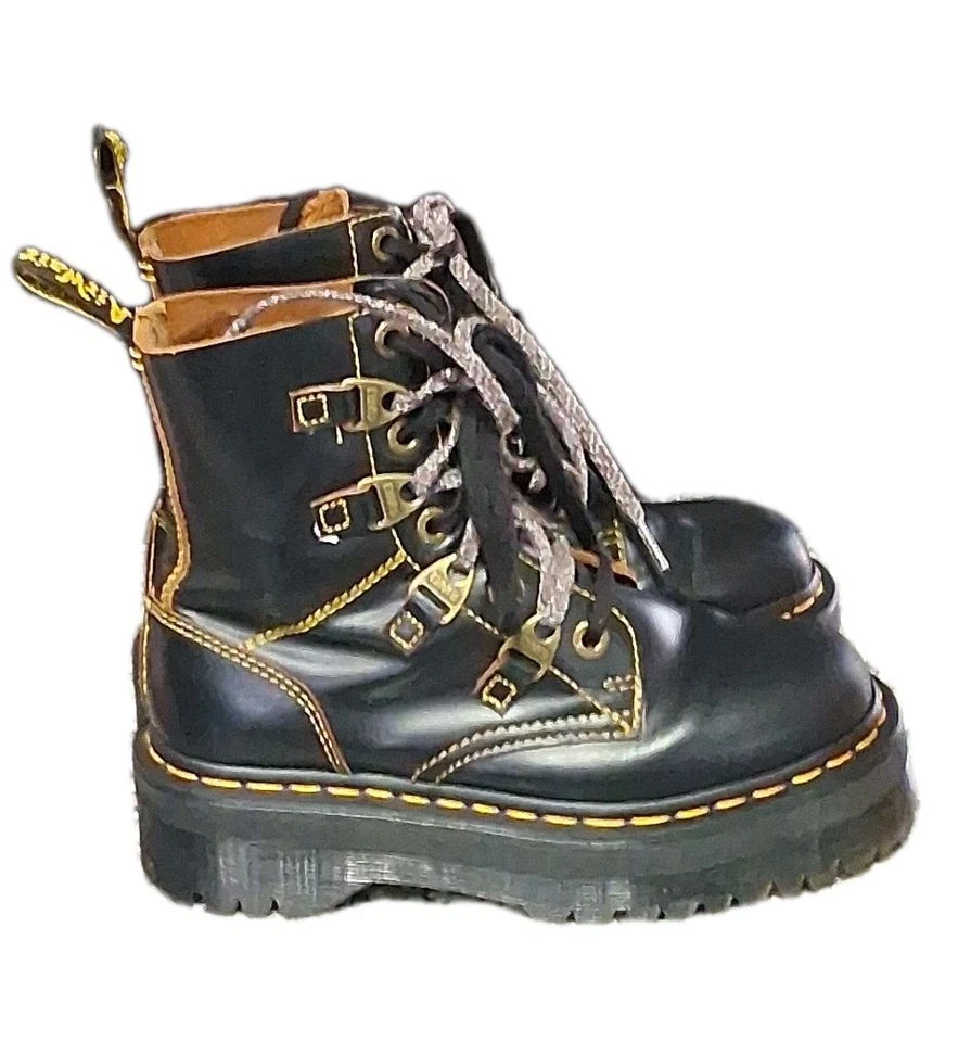 Женские сапоги на платформе DOCK MARTENS размер 6 на двойной шнуровке. - Изображение 2 из 4