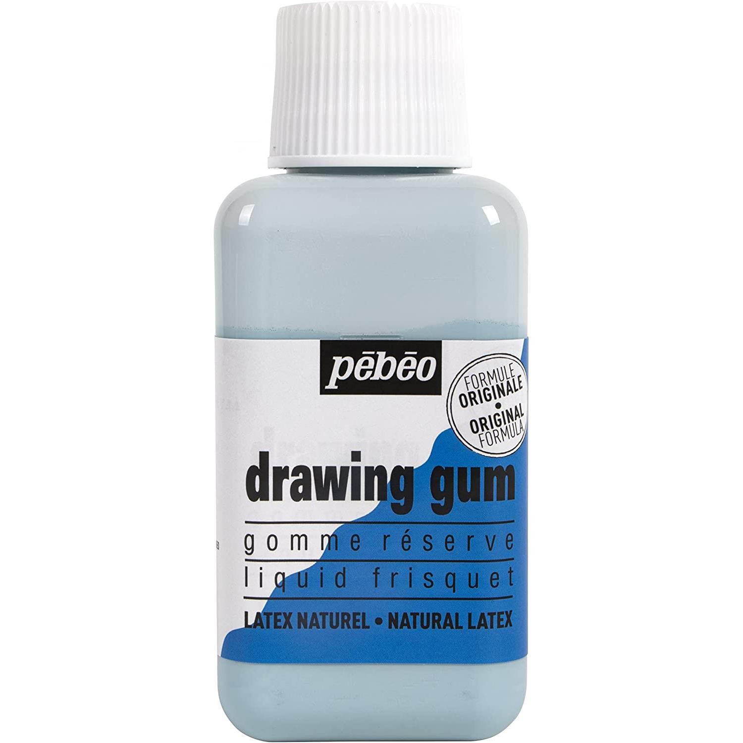 Pébéo Drawing Gum liquide de masquage bleuté en flacon de 250ml