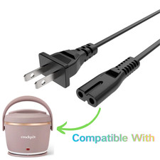 5ft AC Power Cord for Crockpot Luck Crock Food Warmer Model: CPSCLC20-N4