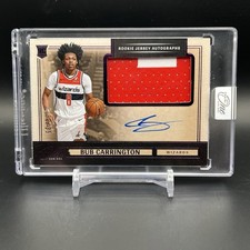2024-25 Panini One and One Rookie Patch Auto BUB CARRINGTON /35 Purple #RJA-BUB