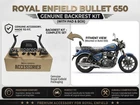 "Rear Passenger Backrest With Pad Black" Genuine Royal Enfield Bullet 650