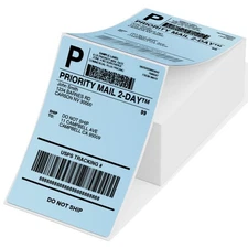 Phomemo 4X6 Thermal Shipping Label- Pack of 500 4x6 Fan-Fold Label for Shippi...