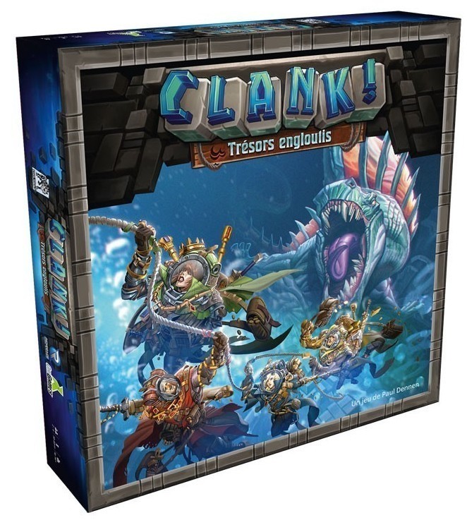 Clank! Trésors Engloutis et son plateau réversible avec mécanique de cartes inondées