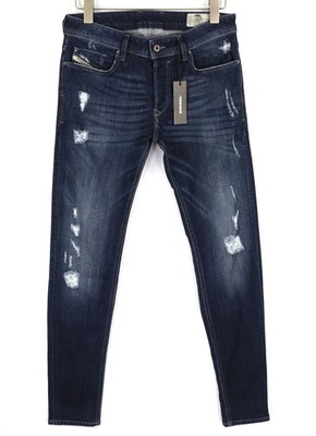 DIESEL Troxer R8KJ4 Men's Jeans W30/L32 Slim Skinny Washed Blue Distressed