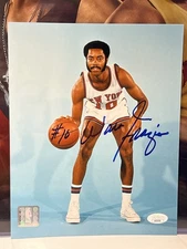 Walt Clyde Frazier #10 Autographed Signed 8x10 Photo Knicks JSA /Coa