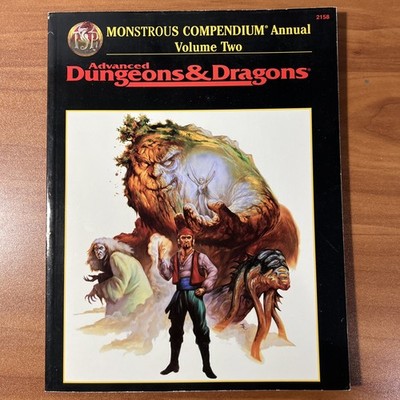 Advanced Dungeons & Dragons TSR 2158 Monstrous Compendium Volume 2 1995