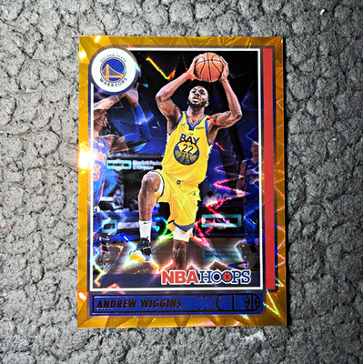 Panini 2021-22 NBA Hoops Andrew Wiggins #38 Orange Explosion /25 Warriors