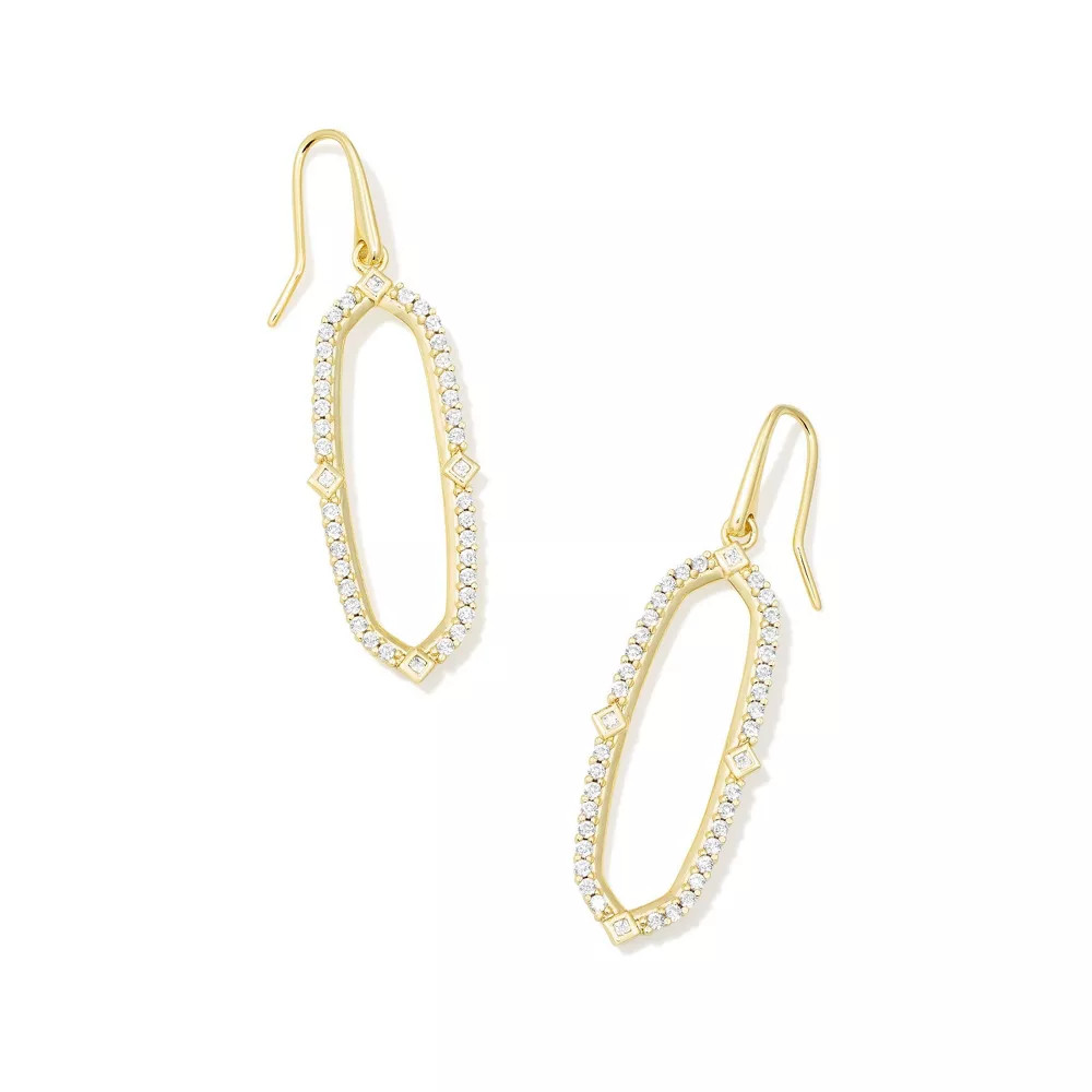 Серьги-капли Kendra Scott Kadyn ювелирные изделия для ушей легкая открытая оправа ЗолотоБелый 3790₽