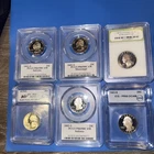 Graded Proof Quarter Lot PCGS ICG INB PR69 DCAM + Silver Bicentennial MS67