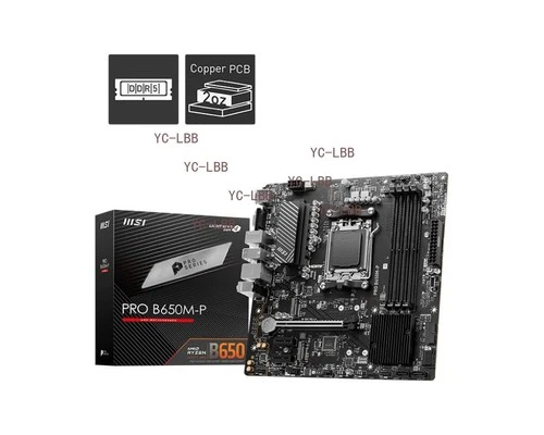 Msi PRO B650M-P am5 motherboard DDR5 6000 motherboard AMD Ryzen 5 7600/r5 7700x
