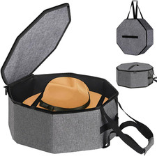 Hat Storage Box,Hat Boxes for Women Storage,Cowboy Hats Holder for Travel,Wide B