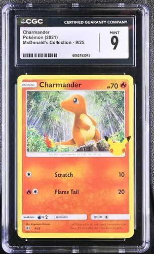Charmander graded CGC 9 for sale on eBay