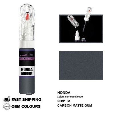 FÜR HONDA CARBON MATT GUM NH919M Touch Up Lackstift Pinsel Fix Kit Kratzer Chip