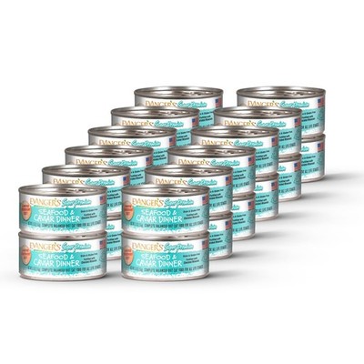 Evanger's Caviar Dinner Cat Food Grain Free Seafood Protein 24 Pack 5.5 Ounce