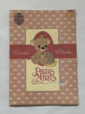 VINTAGE Designs by Gloria & Pat Precious Moments Fur Ever Friends Cross Stitch
