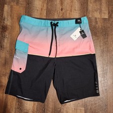 Rip Curl Dawn Patrol Boardshorts 36 Pink Blue Black 10"