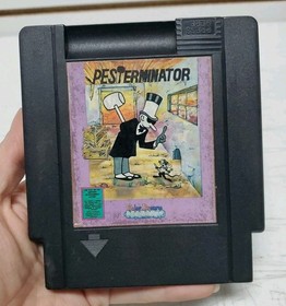 Pesterminator (Nintendo NES) HTF 5-Screw, Rare Black Cartridge - Tested & Works