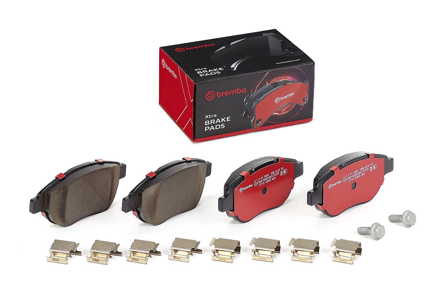 Für BREMBO KLOCKI SZCZEKI CYLINDERKI P 61 068X BRAKE PADS FRONT XTRA - Bild 3
