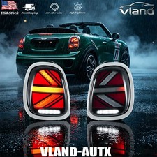 Full Led Smoked Tail Lights For 2014-2023 Mini Cooper F555657 Wanimation Pair