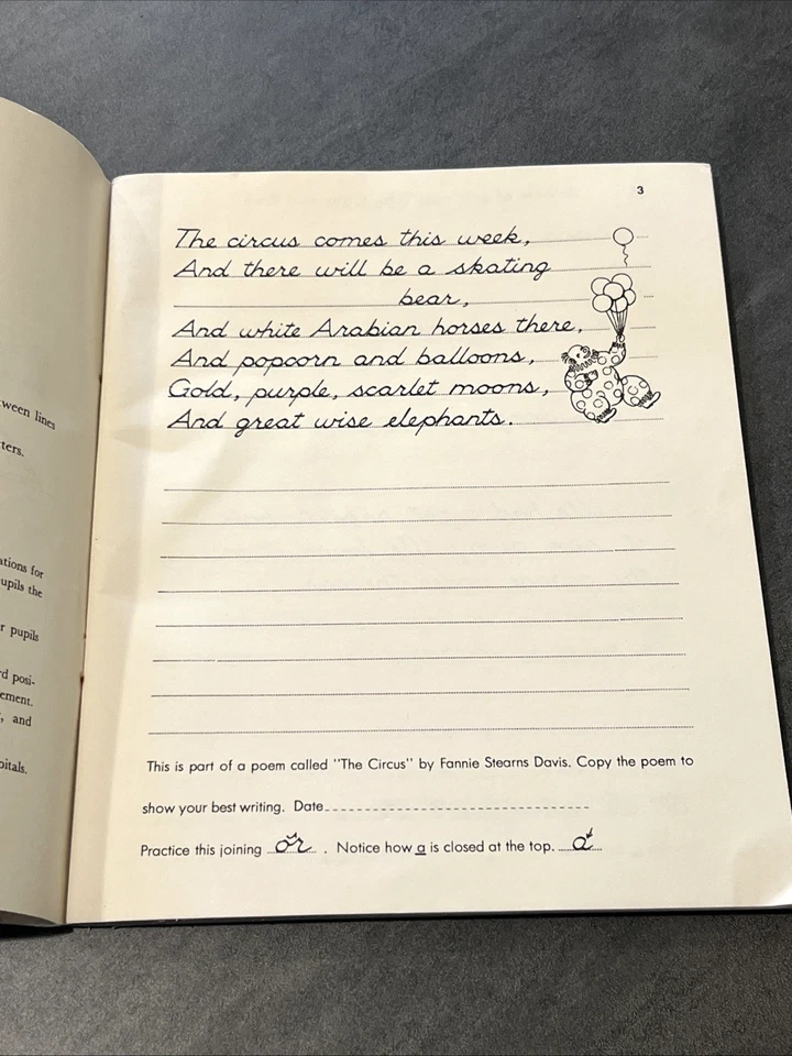 Vintage Cursive Basic Handwriting Book Four Stone & Smalley 1949 Scribner's - Image 4 of 4