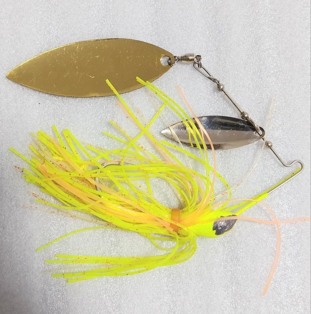 Stanley Vibra Shaft Spinnerbait 1/2oz Double Willow Gold Color Vintage Ready - Image 6