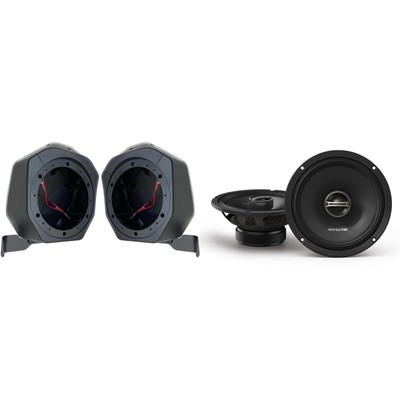 Alpine DM-65-G 6.5'' Coaxial Speaker Set & BR-2B65U 21-23 Bronco 2-Door Speake...