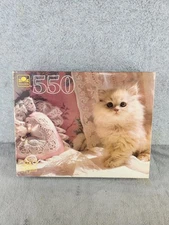Golden 550 Puzzle Kitten With Lace 15" X 18" - SEALED