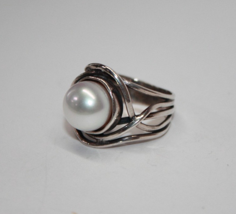 Shablool Didae Sterling Silver Nested Freshwater … - image 3