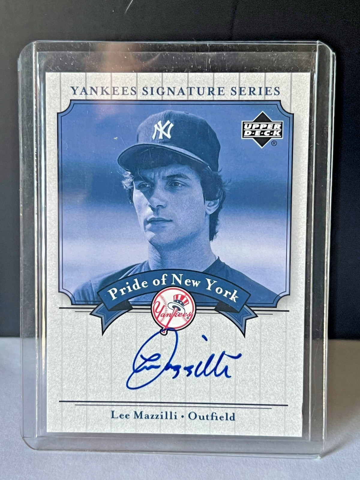 2003 Upper Deck Yankees Signature Series Pride of New York Lee Mazzilli Auto