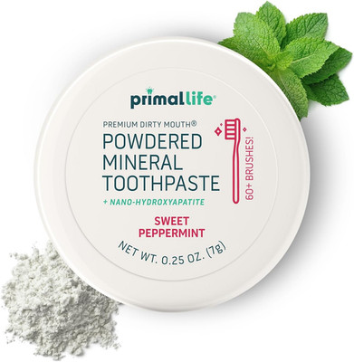 Dirty Mouth Toothpowder, Tooth Cleaning Powder, Flavored Essential Oils with Na