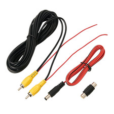 Backup Camera RCA Video Cable, Car Reverse Rear View Camera Video Cable with Det