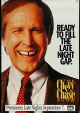 THE CHEVY CHASE SHOW - 27"x40" Original TV Poster One Sheet 1993 Rare FOX