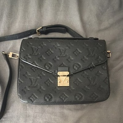 Louis Vuitton Pochette Metis Empreinte Monogram Black Crossbody Gold HW