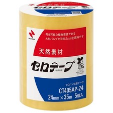 Nichiban Ruban Adhésif Cellulose CT405AP-24 24mm x 35m 5 Rouleaux