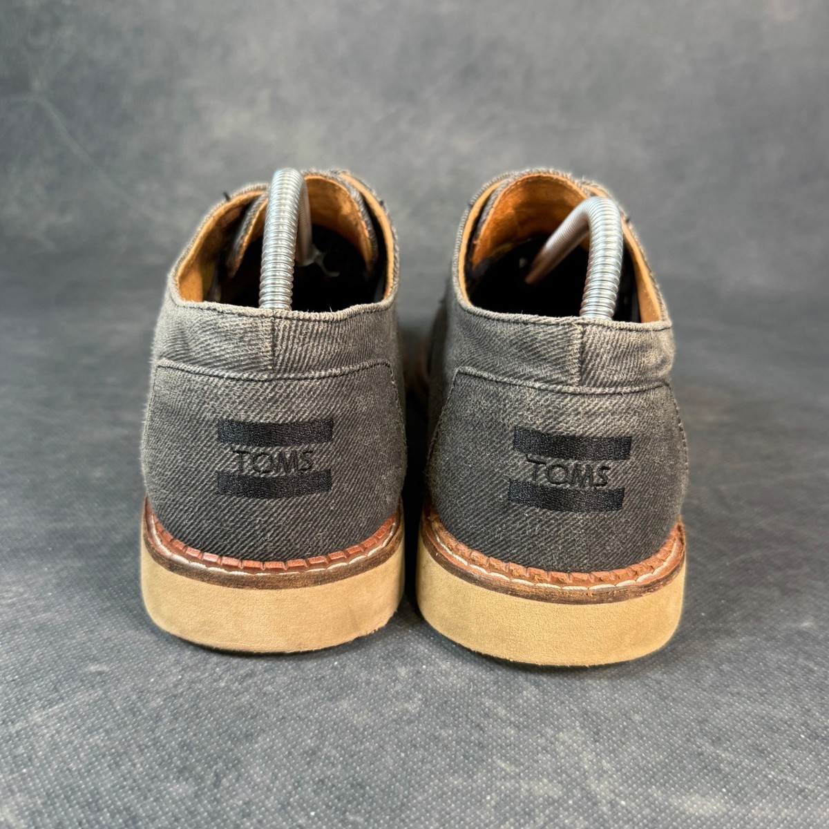 TOMS Men's Denim Brogue Wingtip Oxford Dress Casual Shoes View 5