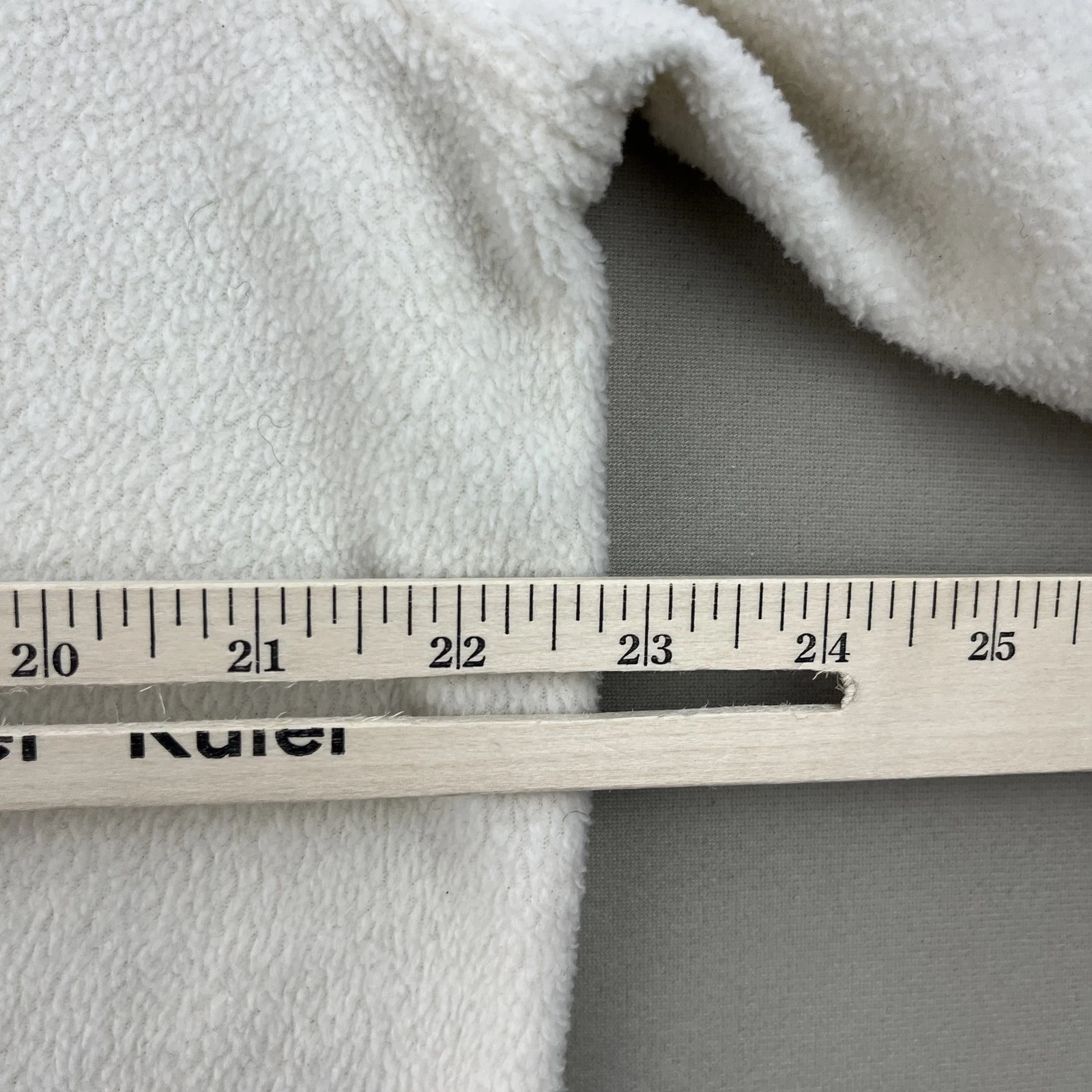 OFF WHITE Felpa con cappuccio vintage Disney Winnie The Pooh donna 1x pile panna zip intera