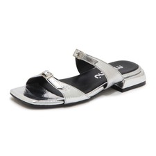 N7563 CIABATTA DONNA MIMMÙ WOMAN SLIPPERS SILVER