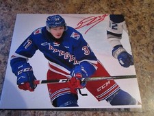 DONOVAN SEBRANGO SIGNED 8X10 MATTE PHOTO KITCHENER RANGERS DETROIT RED WINGS (B)