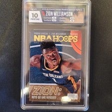 Zion Williamson Rookie 2019-20 Hoops Rookie Special New Orleans Pelicans HGA 10