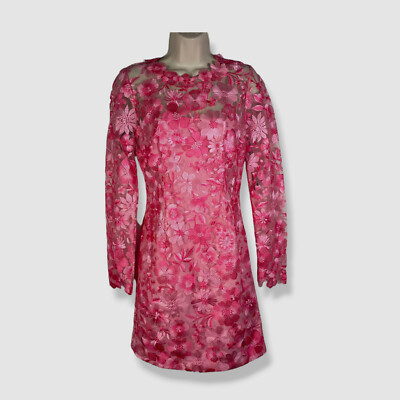 Zac Posen Floral Embroidered Mini Dress