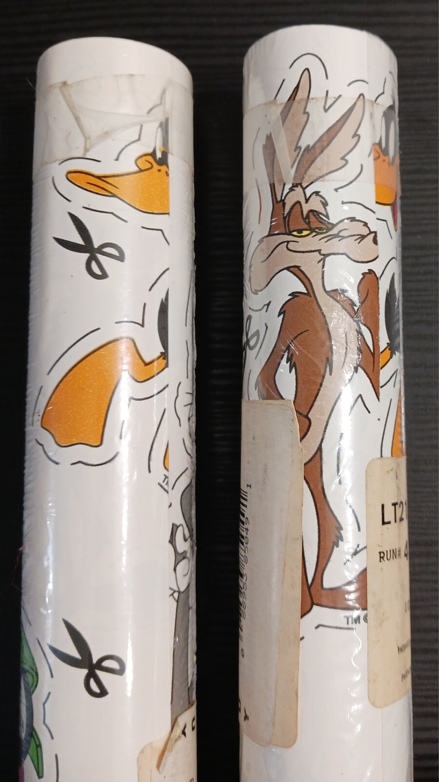 VTG LOONEY TUNES Bugs Bunny Tweety Marvin Wall Paper Border Set of 2 Cut Outs