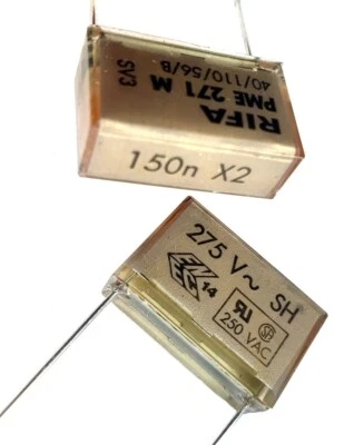 0.15uF 150nF RIFA *GENUINE* PME271M615M 275V EVOX X2 PME 271 pitch 20mm-ref: A94