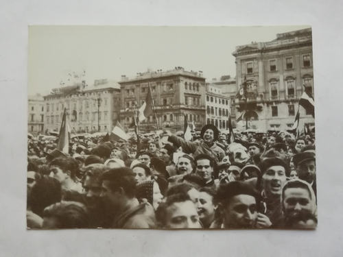 TRIEST XXX JAHRESTAG RÜCKKEHR ALTE POSTKARTE 1984 MIT SONDERSTEMPEL