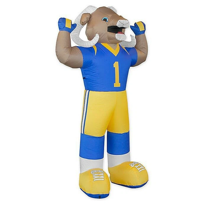 Mascota inflable de los Rams de Los Ángeles de la NFL 7 pies. Foto 2 de 2