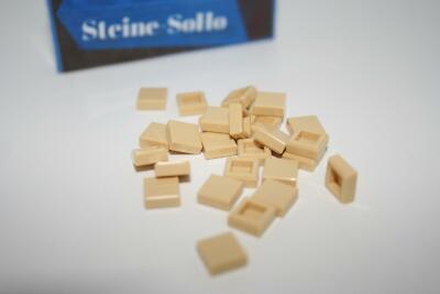 Lego (c) 20x Fliesen - 1x1  tan - 3070b - tile - hell beige - Kacheln - Fliese