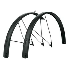 SKS Bluemels Style Fender Set, 27.5"-29" Black Matt Flexible Spoiler, ESC Safety