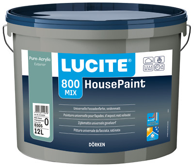 Lucite 800 HousePaint 1 Liter weiß 1000T