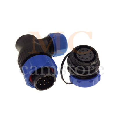 WEIPU SP21 9pin Elbow Electrical Wire IP68 Plug and Socket,LED Power Connector
