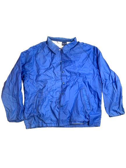 J Blair Jacket Adult Extra Large Blue Snaps Nylon J Blair Jacket Adult Extra Large Blue Snaps Nylon
